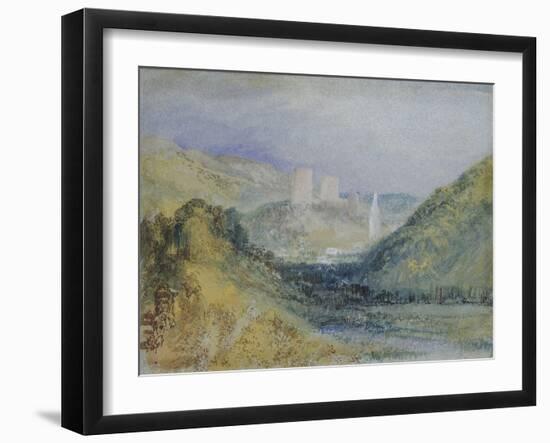 Lillebonne, C.1823 (W/C & Gouache with Pen & Ink on Paper)-Joseph Mallord William Turner-Framed Giclee Print