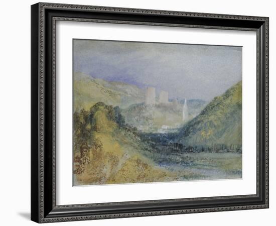 Lillebonne, C.1823 (W/C & Gouache with Pen & Ink on Paper)-Joseph Mallord William Turner-Framed Giclee Print