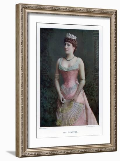 Lillie Langtry, British Actress, 1901-W&d Downey-Framed Giclee Print