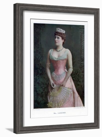 Lillie Langtry, British Actress, 1901-W&d Downey-Framed Giclee Print