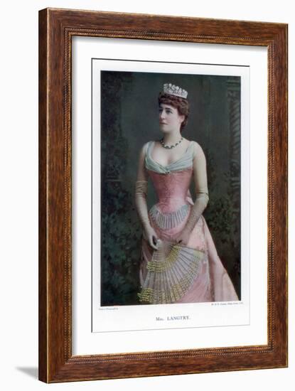 Lillie Langtry, British Actress, 1901-W&d Downey-Framed Giclee Print