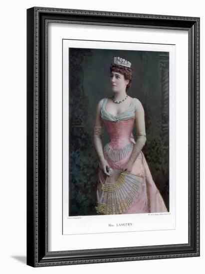 Lillie Langtry, British Actress, 1901-W&d Downey-Framed Giclee Print