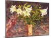 Lillies (W/C)-Ann Oram-Mounted Giclee Print