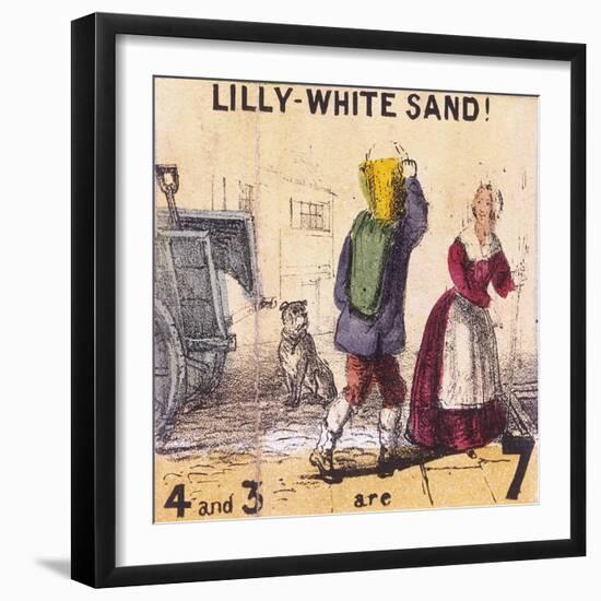 Lilly-White Sand!, Cries of London, C1840-TH Jones-Framed Giclee Print