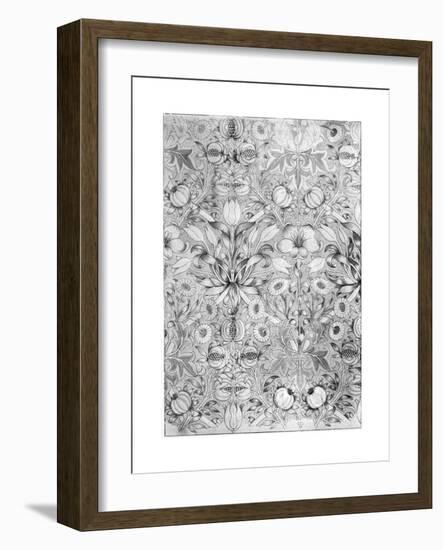 Lily and Pomegranate Pattern Wallpaper, 1887-William Morris-Framed Premium Giclee Print