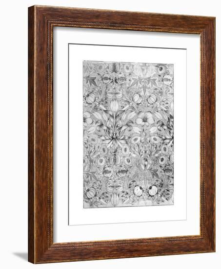 Lily and Pomegranate Pattern Wallpaper, 1887-William Morris-Framed Giclee Print