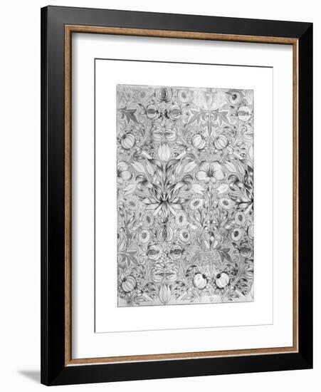 Lily and Pomegranate Pattern Wallpaper, 1887-William Morris-Framed Giclee Print