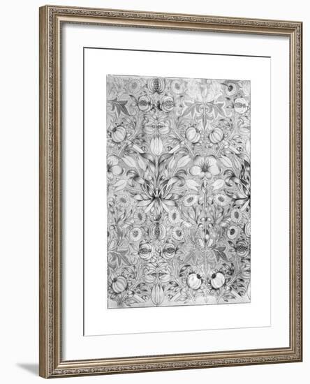 Lily and Pomegranate Pattern Wallpaper, 1887-William Morris-Framed Giclee Print