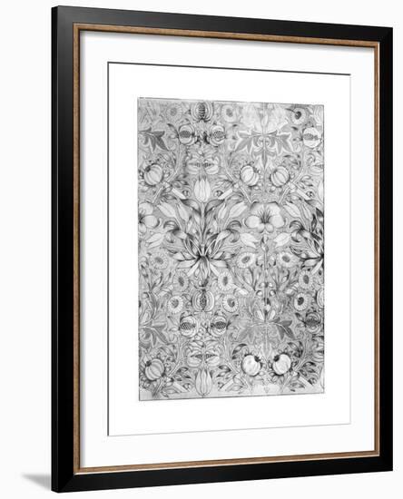 Lily and Pomegranate Pattern Wallpaper, 1887-William Morris-Framed Giclee Print