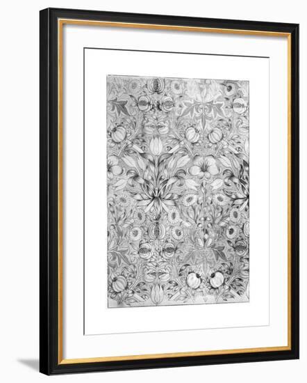 Lily and Pomegranate Pattern Wallpaper, 1887-William Morris-Framed Giclee Print