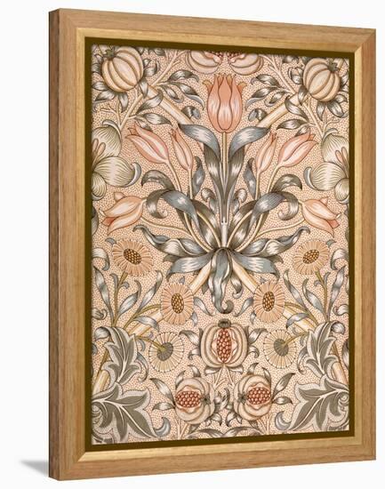 Lily and Pomegranate Wallpaper Design, 1886 (Colour Woodblock Print on Paper)-William Morris-Framed Premier Image Canvas