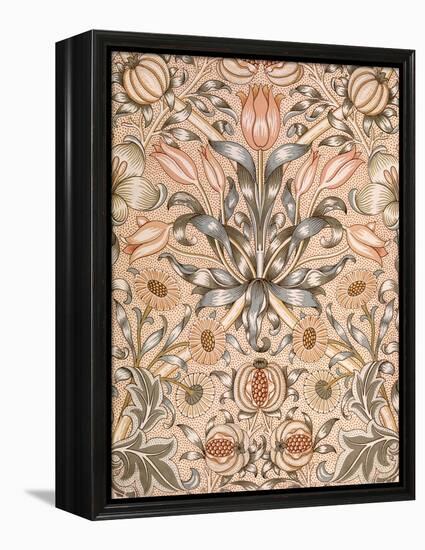 Lily and Pomegranate Wallpaper Design, 1886 (Colour Woodblock Print on Paper)-William Morris-Framed Premier Image Canvas