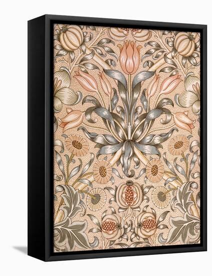 Lily and Pomegranate Wallpaper Design, 1886 (Colour Woodblock Print on Paper)-William Morris-Framed Premier Image Canvas