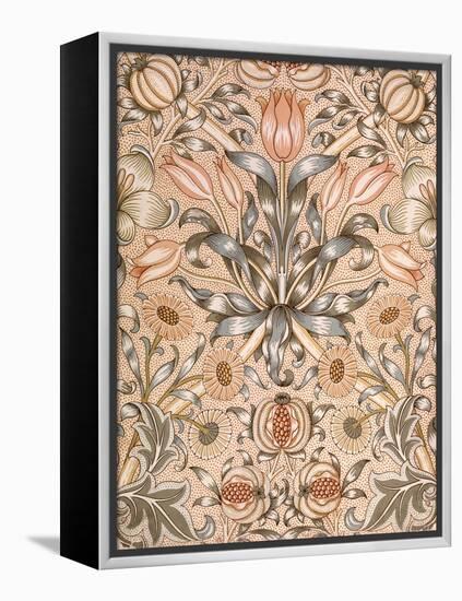 Lily and Pomegranate Wallpaper Design, 1886 (Colour Woodblock Print on Paper)-William Morris-Framed Premier Image Canvas