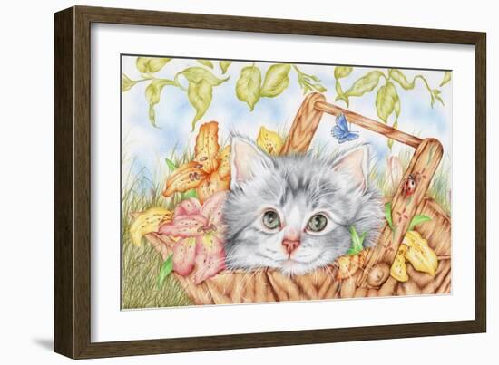 Lily Basket-Karen Middleton-Framed Giclee Print