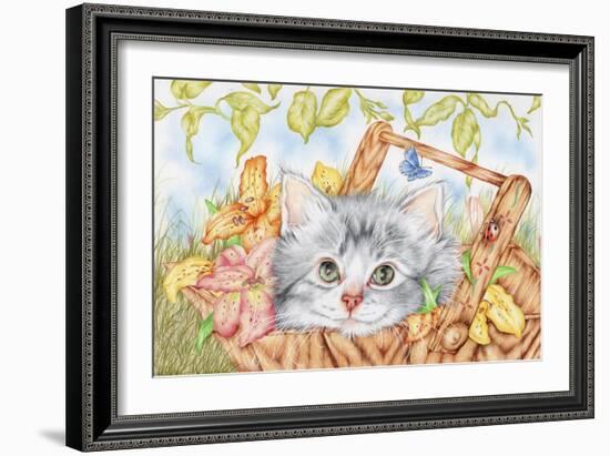 Lily Basket-Karen Middleton-Framed Giclee Print