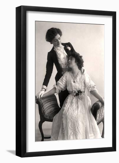 Lily Elsie (1886-196) and Adrienne Augarde (1882-191), English Actresses, 1907-Foulsham and Banfield-Framed Photographic Print
