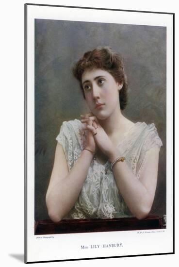 Lily Hanbury, English Stage Actress, 1901-W&d Downey-Mounted Giclee Print
