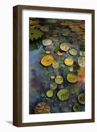 Lily Pads-Ruth Day-Framed Giclee Print