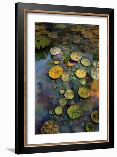 Lily Pads-Ruth Day-Framed Giclee Print