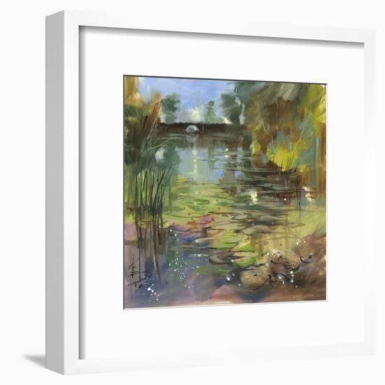 Lily Pond - Calm-Anne Farrall Doyle-Framed Giclee Print