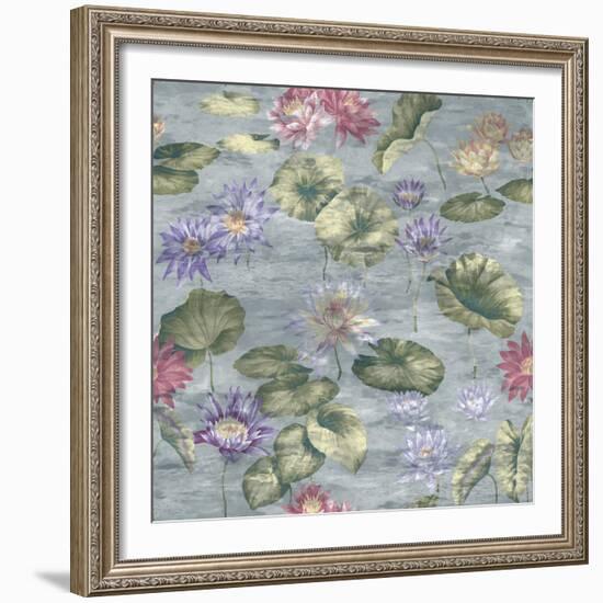 Lily Pond Dove Grey-Bill Jackson-Framed Premium Giclee Print