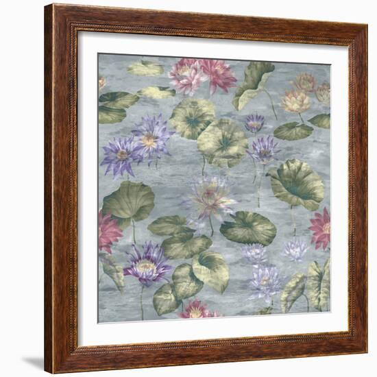 Lily Pond Dove Grey-Bill Jackson-Framed Premium Giclee Print