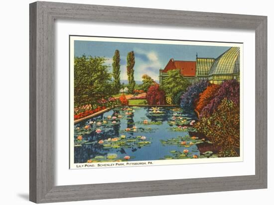 Lily Pond, Schenley Park, Pittsburgh, Pennsylvania-null-Framed Art Print