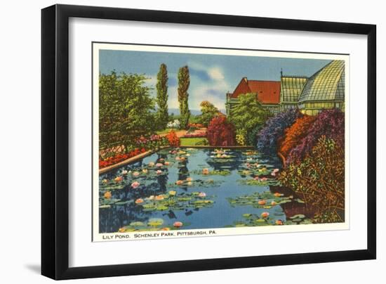Lily Pond, Schenley Park, Pittsburgh, Pennsylvania-null-Framed Art Print