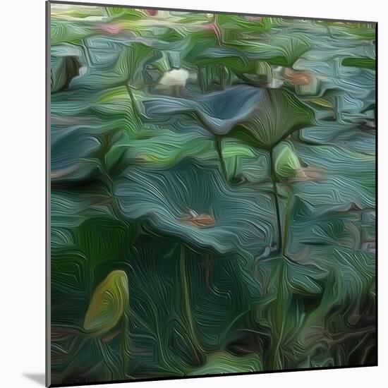 Lily Pond1, 2021, (digital)-Scott J. Davis-Mounted Giclee Print