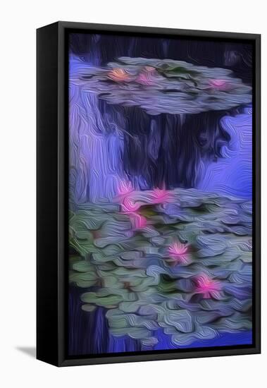 Lily Pond2, 2021, (digital)-Scott J. Davis-Framed Premier Image Canvas