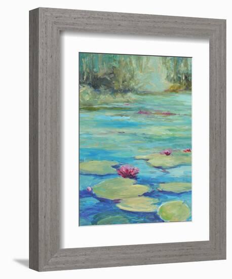 LILY POND-ALLAYN STEVENS-Framed Art Print