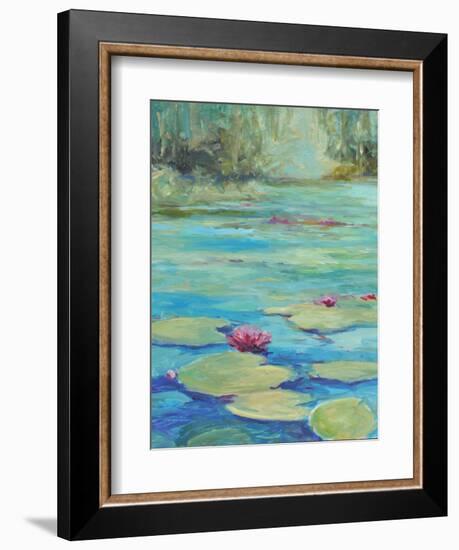 LILY POND-ALLAYN STEVENS-Framed Art Print