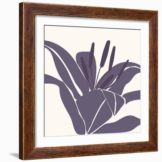 Lily Purple-Emily Burrowes-Framed Giclee Print
