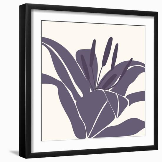 Lily Purple-Emily Burrowes-Framed Giclee Print