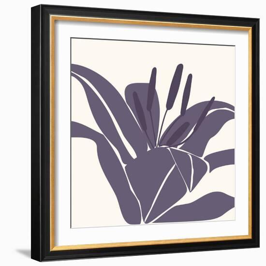 Lily Purple-Emily Burrowes-Framed Giclee Print