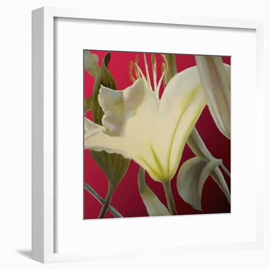 Lily Red-Jan McLaughlin-Framed Art Print