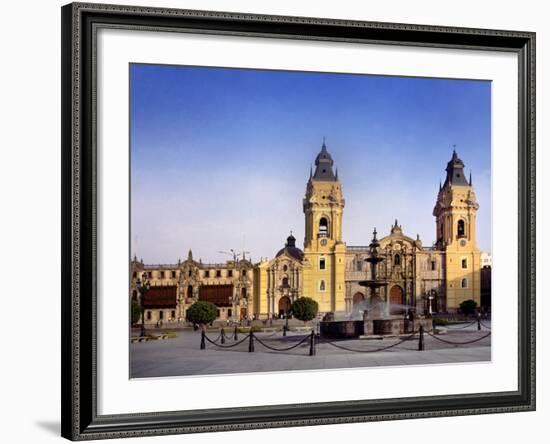 Lima Cathedral-Charles Bowman-Framed Photographic Print