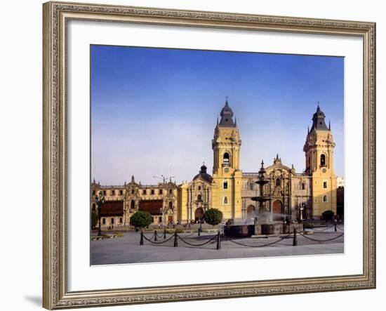Lima Cathedral-Charles Bowman-Framed Photographic Print