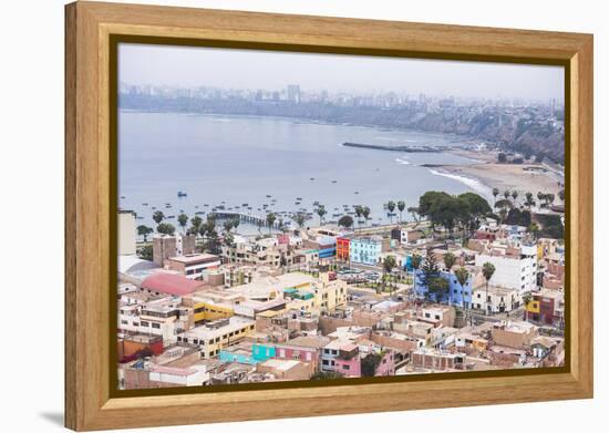 Lima Seen from Cerro San Cristobal, Lima Province, Peru, South America-Matthew Williams-Ellis-Framed Premier Image Canvas