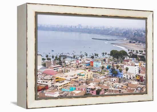 Lima Seen from Cerro San Cristobal, Lima Province, Peru, South America-Matthew Williams-Ellis-Framed Premier Image Canvas