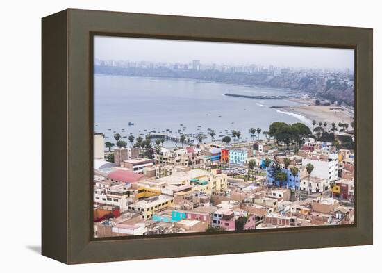 Lima Seen from Cerro San Cristobal, Lima Province, Peru, South America-Matthew Williams-Ellis-Framed Premier Image Canvas