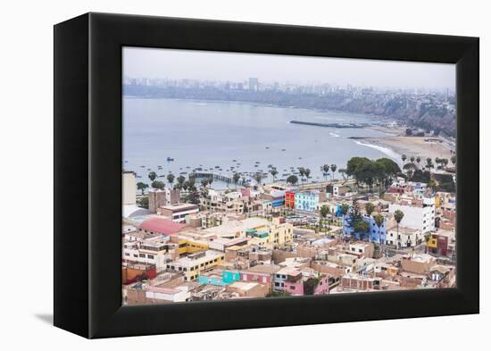 Lima Seen from Cerro San Cristobal, Lima Province, Peru, South America-Matthew Williams-Ellis-Framed Premier Image Canvas