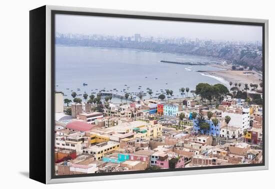 Lima Seen from Cerro San Cristobal, Lima Province, Peru, South America-Matthew Williams-Ellis-Framed Premier Image Canvas