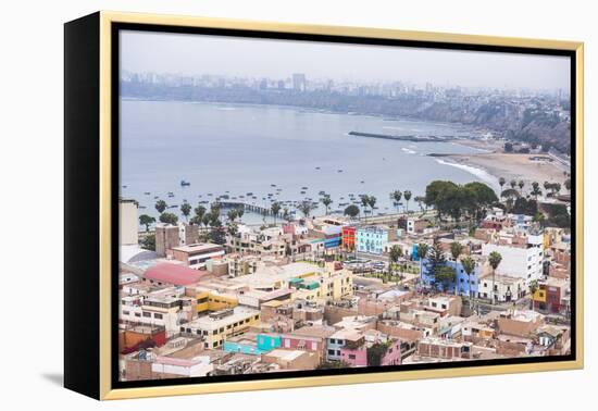 Lima Seen from Cerro San Cristobal, Lima Province, Peru, South America-Matthew Williams-Ellis-Framed Premier Image Canvas