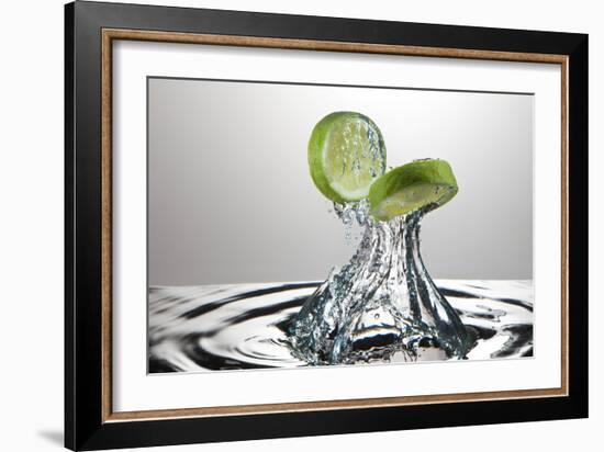 Lime Fresh Splash-Steve Gadomski-Framed Photographic Print