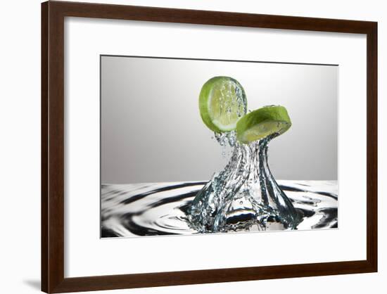 Lime Fresh Splash-Steve Gadomski-Framed Photographic Print