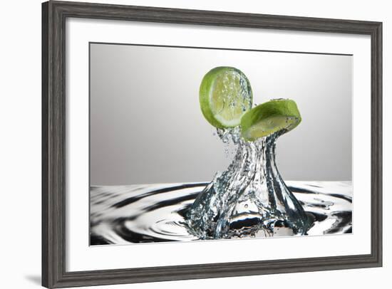 Lime Fresh Splash-Steve Gadomski-Framed Photographic Print