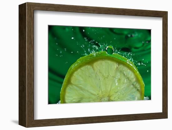 Lime FreshSplash Number 2-Steve Gadomski-Framed Photographic Print