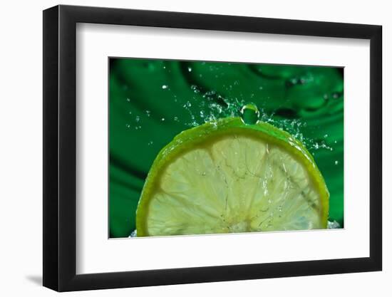 Lime FreshSplash Number 2-Steve Gadomski-Framed Photographic Print